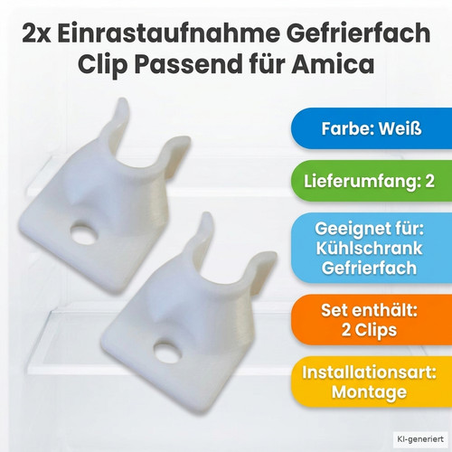 Einrastaufnahme gefrierfach - 2x,