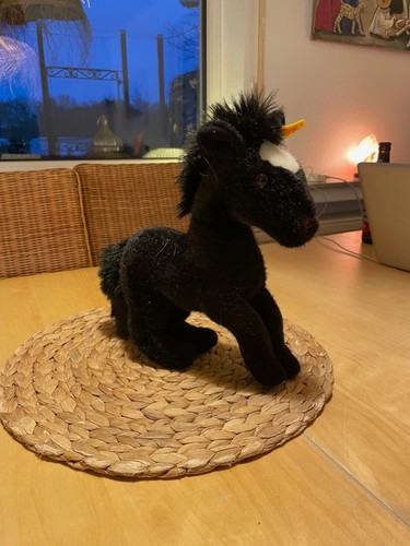 Steiff pferd racy - racy, schwarz