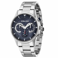 Herrenuhr police silberfarben - herrenuhr,