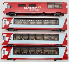 Modelleisenbahn H0e-H0m BEMO 4 Panorama-Wagen