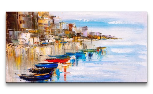 120x60cm leinwandbild schiffe - 120x60cm,