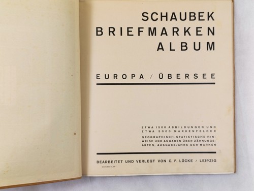 Schaubek briefmarken album - schaubek,