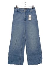 Mango MNG Damen Mom Jeans Gr. 36/S Blau Casual Wide Leg