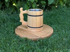 Bierkrug Krug aus Eichenholz