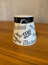 Bavaria Porzellan alte SENFDOSE weiß Ø ca.oben 5cm unten 7,5 cm / hoch ca.7cm