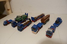 1:87 / H0   Fünf  LKW mit Auflieger und Anhänger Schwertransport Schmidbauer KG