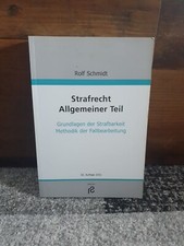 Sachbuch Rolf Schmidt Strafrecht Allgemeiner Teil Grundlagen Der Strafbarkeit