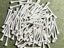 10x 100 Bambus Golftees 7,0 cm