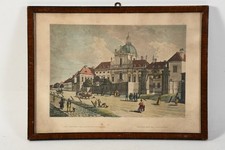 G56L03- Alte Lithographie handkoloriert Die Kirche der Salesianerinnen