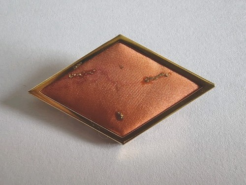 Vintage brosche rautenform - brosche,