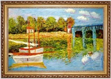 Ölbild Gemälde Boote, Claude