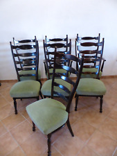 7x Stuhl Leiter Rücken Lehne