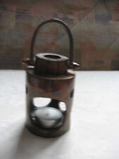 Kleine Laterne als Teelichthalter aus Gußeisen Handarbeit Unikat Höhe ca. 15 cm