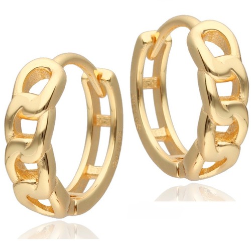Gold creolen geflochten 925 - gold,
