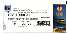 Ticket EC Girondins Bordeaux - Eintracht Frankfurt 28.11.2013