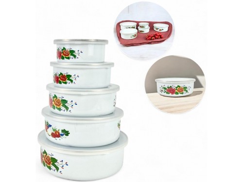 Emaille schüsseln set mit - emaille-schüsseln-set,