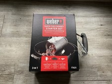 Weber Grill Starter Set Holzkohlegrill Anzündkamin Briketts / Rapid Fire 17631