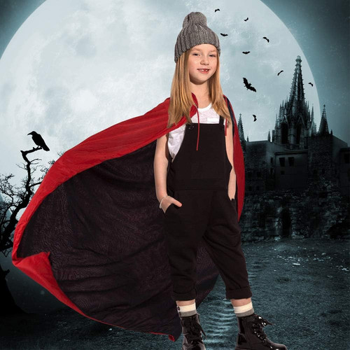 Halloween dracula umhang - dracula, samt