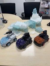 Schleich Eldrador Eiswelt + 3x Crashmobil Fahrzeuge