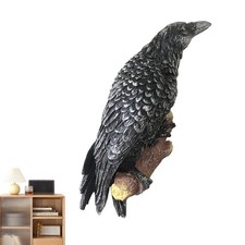 Krähe Barsch Wandskulptur
