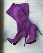 GIANMARCO LORENZI Damen Stiefel Boots aus Stretch Leder, High Heels, Gr.39 Neu