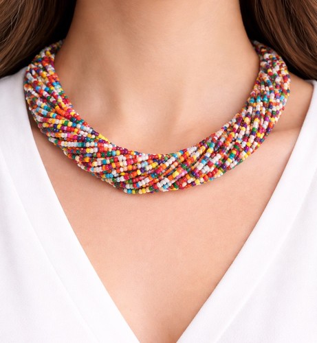 Boho statement halskette - boho,