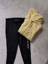 Reitleggings Ariat Gr. M plus Fleecejacke Gr. S