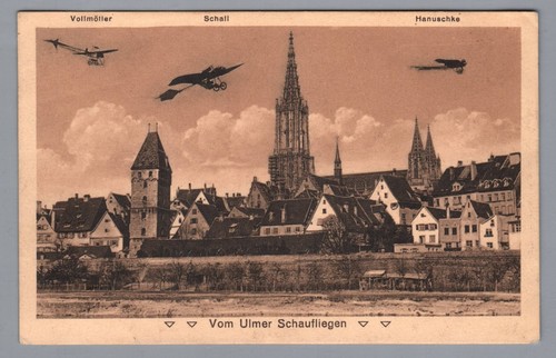 Ansichtskarte schaufliegen - ansichtskarte,