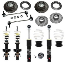 Gewindefahrwerk härteverstellbar HD Stabis Domlager Federteller für VW T5 T6 Bus