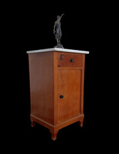 Antiker Nachttisch Art Deco Nachtschrank Konsole Beistelltisch Marmor Platte