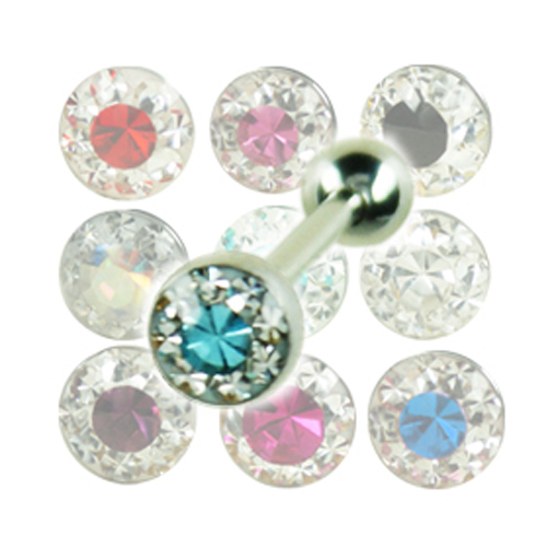 Zungen piercing barbell mit - zungen,