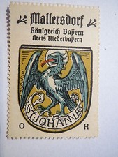 Mallersdorf / Reklamemarke Kaffee Hag - Wappen