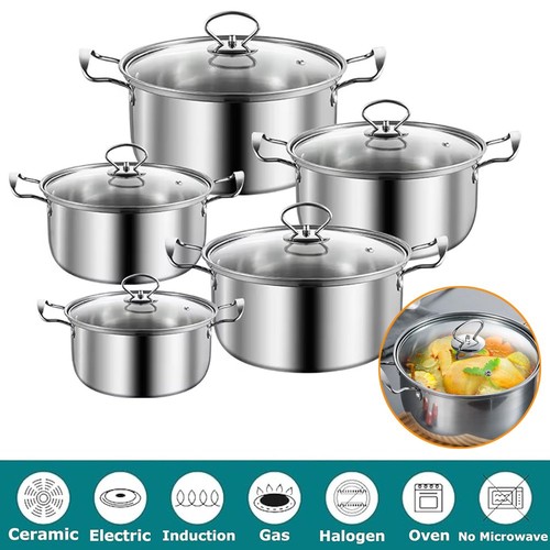 Topfset induktion teilig - induktion, 5-teilig
