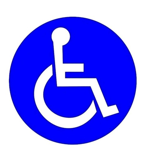 Aufkleber schild rollstuhl - aufkleber,