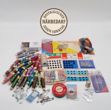 Nähgarn Konvolut Vintage + Fingerhut + Nähnadeln + Stecknadeln + Nähzubehör