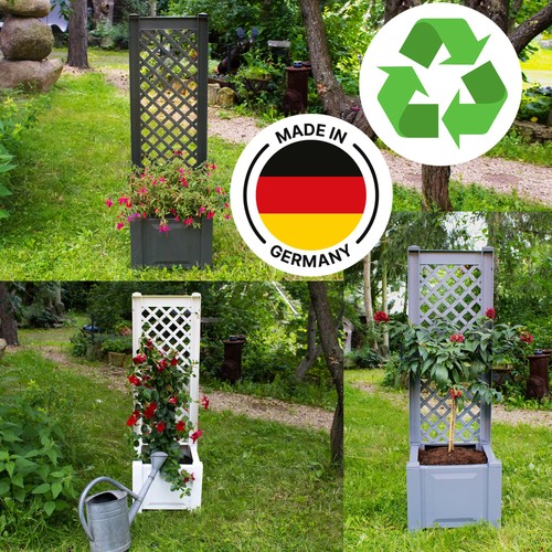 Pflanzkasten mit rankgitter - pflanzkasten,
