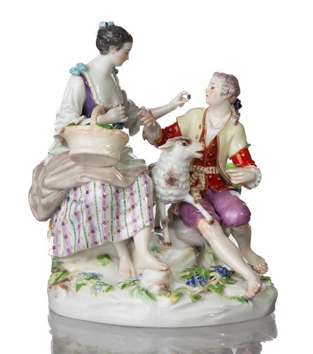 Figur schäfergruppe meissen - schäfergruppe,