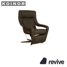 Koinor YOKO NO.5 Leder Sessel Grau elektrische Funktion Relaxsessel