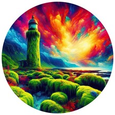 8x lighthouse 9x9 cm car