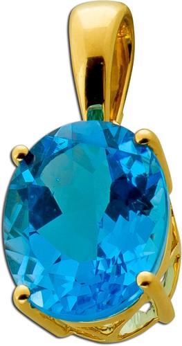 Topas anhänger gold - 585, 14