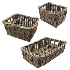 Rattan Regal Korb grau - 3