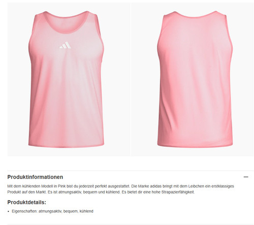 Adidas trainingsleibchen - adidas,