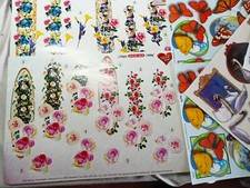 Sticker, 3 D Sticker, Diy Basteln, Scrapbooking, 16 Stickerbilder Blumen Schwäne