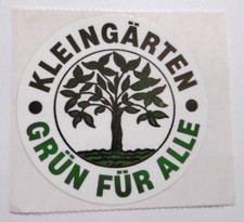 Werbe-Aufkleber Kleingärten