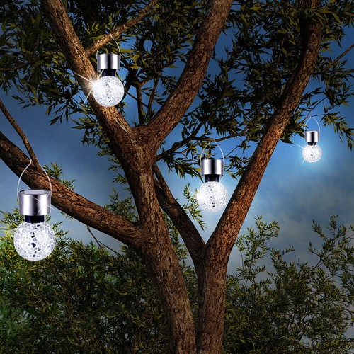 4er set led solar - set,
