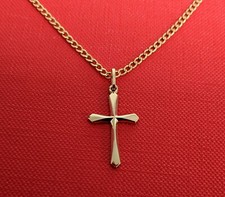 Kreuz Anhänger + Goldkette