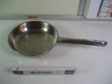 Steak Pfanne Gastro Edelstahl Ø ca 23,5 cm Profi Bratpfanne unbeschichtet 46 a