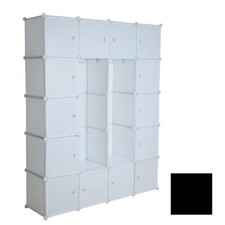 Regalsystem Würfelregal Steckregal + Kleiderstange Regal Kleiderschrank Schrank