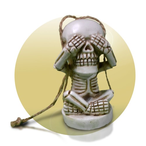 Skelett figur nichts - nichts, sehen