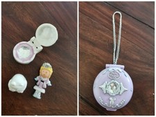 Polly Pocket Mini  Bluebird Herz Dose ICE Kristall 90er Vintage Komplett  100%